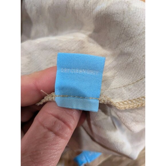 J McLaughlin Skirt Leopard Neutral Size 10 Lightweight Bias Cut Silky Feminine - Picture 7 of 9